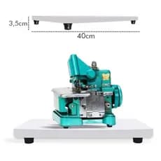 BASE DE APOIO SUPORTE MÁQUINA DE COSTURA OVERLOCK SEMI INDUSTRIAL GN1 CHINESINHA 40 X 30 X 2,5CM