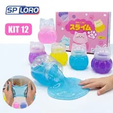 KIT 3/6/9/12 Slime Não Tóxico NÃO GRUDA Clear leleca Geleca Anti-estresse Brinquedo Infantil 4700