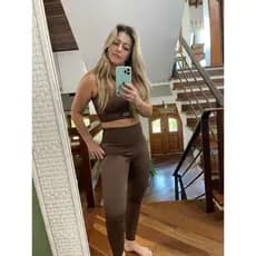 CONJUNTO TOP E CALÇA ALLO FITNESS ACADEMIA POLIAMIDA ZERO TRANSPARENCIA CROSS FIT