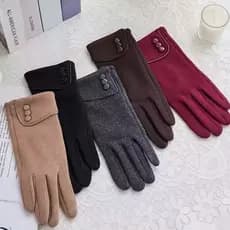 DA-FACC Driving Mittens Mulheres Inverno Quente Engrossar Luvas De Esqui
