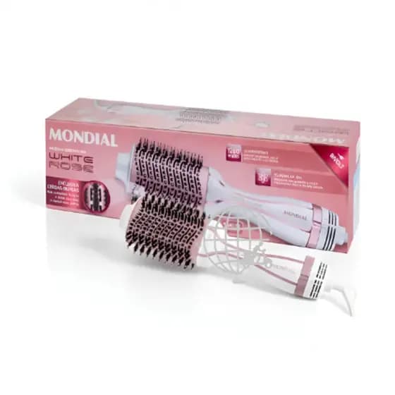 Escova Secadora Branco Rose Gold Es-50 Mondial