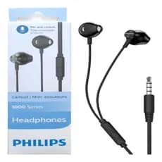 Fone de Ouvido Philips TAUE101WT Com Microfone Intra-Auricular Com Fio - Preto
