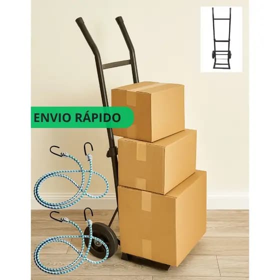 Carrinho de Carga Dobrável Reforçado Portátil para Transporte até 150 kg
