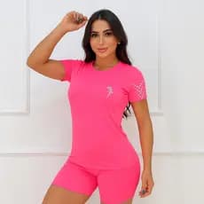 Camiseta Dry Fit Feminina Esportiva Academia Caminhada Corrida Treino Proteção UV Envio Imediato LANÇAMENTO