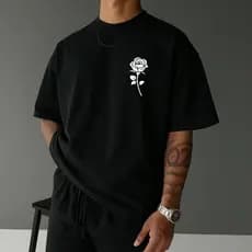 Camiseta Flor Unissex Tecido 100% Algodão Camisa Larguinha Baladinha Treino Academia ENVIO IMEDIATO MESMO DIA