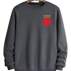 Careca Blusa Sem Capuz Vasco Moletom Masculino Feminino Promoção