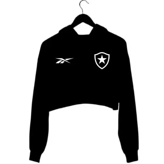 Cropped Com Capuz Moletom BT Feminino Promoção