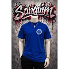 Camisetas Básicas Cruzeiro 100% Algodão Reforço Ombro a Ombro Camiseta Unissex Masculina Feminina