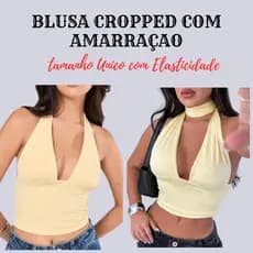 Blusa feminina suplex cropped multi frente única  top moderno cropped balada, moda versátil