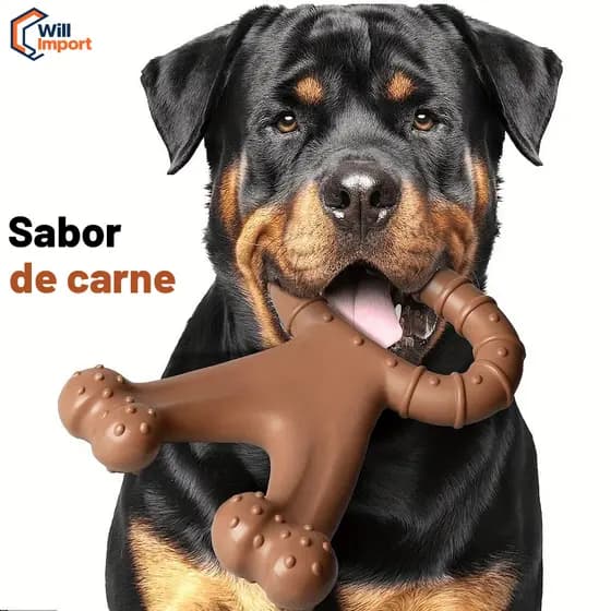 Brinquedo de Mastigar para Cachorro - Limpeza Dental, Moagem Natural e Treinamento Inteligente