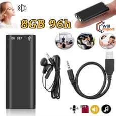 8G Micro Mini Gravador Digital MP3 Gravador De Voz Pode Monitorar 96h