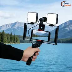 Estabilizador Kit Video Making Suporte De Gaiola De Coelho Com Tripés Móvel Para Celular E Câmera