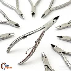Kit 2 Alicates para Unha Profissional Premium Cutícula Manicure Ferramenta Pedicure Esmaltacao