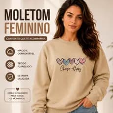 Moletom Feminino Blusa De Frio 100% Algodão Macio Blusas Femininas Blusa Inverno