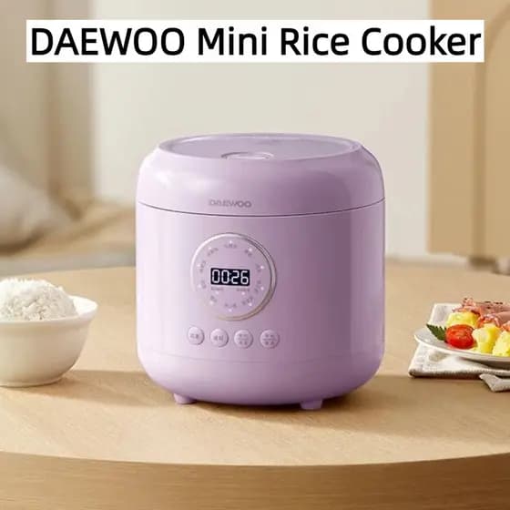 DAEWOO Mini Panela de Arroz 1 a 2 Pessoas Doméstica Pequena Panela de Saúde de Bolso Multifuncional Panela de Arroz Micr
