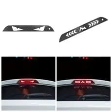 Adesivo De Lâmpada De Freio De Alta Montagem Para Carro Ford KA Placa De Projeção Fibra De Carbono Papel PVC Decalque Ma