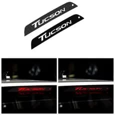 Adesivo De Luz De Freio Traseiro De Fibra De Carbono/Fosco Para Hyundai Tucson 2015 2016 Lâmpadas Decoração Acessórios D