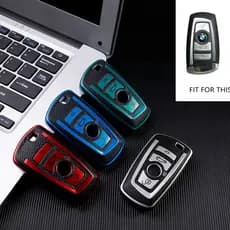 Capa De Couro TPU Para Chave , Proteção De Carro BMW 1 3 4 5 6 7 Series X3 X4 M5 M6 GT3 GT5