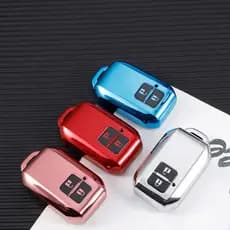 TPU Carro Remoto Chave Caso Capa Pele Fob Titular 2 Botões Para Suzuki Swift Wagon Jimny Sierra Spacia Auto Protetor Sac