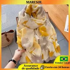 MARESOL Cachecol Feminino Lenço de Seda Longo Simples Xale Exterior Moda All-Match Bib Neck Support