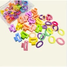 Kit 18 Unidades De Elasticos De Cabelo Elásticos Coloridas , Mini Rabo De Cavalo Definidos Para Meninas E Crianças