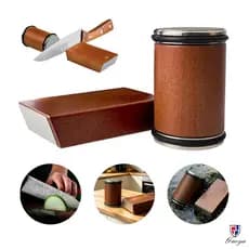 Kit Afiador Facas Rolo para Borda Reta e Diamantes Industriais 15 e 20 Graus Magnético para Cozinha