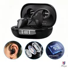 Fones De Ouvido Sem Fio Bluetooth Fone Com Microfones Hifi Estéreo Toque Inteligente Esportes