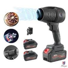 Soprador Turbo 800W Portátil Recarregável 48v Potente Soprador De Folhas Limpeza Geral
