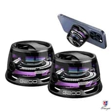 Kit 2 Caixa De Som Led Bluetooth Magnético Portátil Atmosfera Colorida Rbg Speaker Bluetooth 5.2
