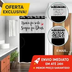 Cortina de Box para Banheiro com Visor e Frases PVC 100% com Ilhos Antimofo Moderna Várias Cores e Frases
