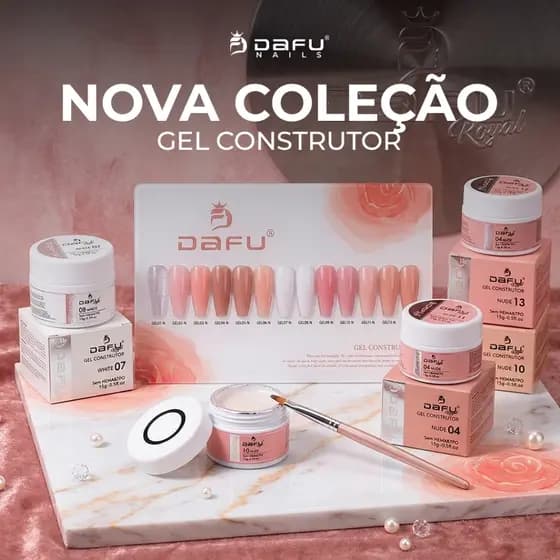 Gel Construtor 15g Lançamento Dafu Royal Led Uv Gel para Unhas Profissional Alongamento Sem TPO/HEMA