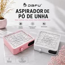 Coletor De Pó Aspirador Sugador Unha Coletor Unhas Rosa e Branco Manicure Dafu