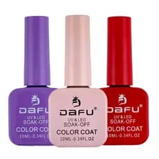 Esmalte em Gel 80 Cores 10ml Secagem Uv Led Color Coat Coleção Alta Pigmentação Nail Dafu
