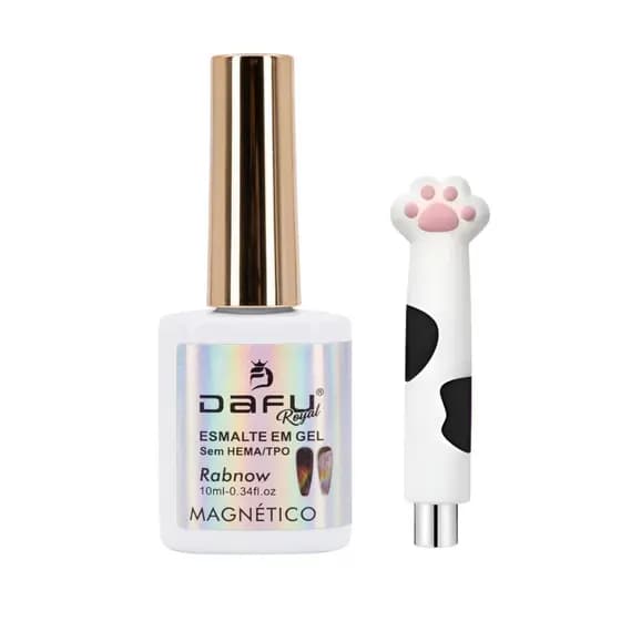 Esmalte Magnético Holográfico + Imã Dafu Royal Coleção Rabnow Efeito Cat Eyes Sem TPO 10ml