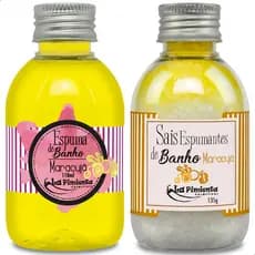 Kit Sais Espuma De Banho Aromático Banheira Hidro Spa Ofurô Jacuzzi Viagem Casal Massagem Relaxa