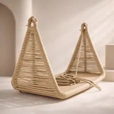 Balanço Bali Resistente na Corda Náutica Suspensória Decorativo, Confortável, p/ Areas Diversas