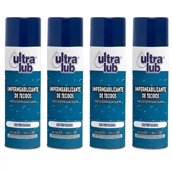 4 Impermeabilizante De Tecidos 325ml Ultra Lub