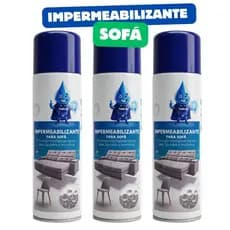 Kit 3 Impermeabilizante para Sofá 325ml Ultra Lub Máxima Proteção Anti Líquidos