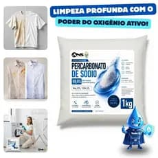 Percarbonato de Sódio 100% Puro Removedor de Manchas, Clareador e Limpeza Pesada Sem Cloro