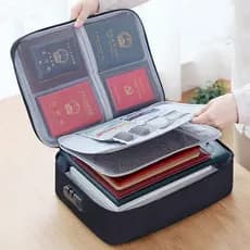Bolsa Universal Para Armazenamento De Documento Viagem Porta Cartões Suporte Bolsa De Ferramentas