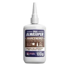 Cola Instantânea Marceneiro Almasuper 100g Ultra Rápida – Fixação Forte e Precisa