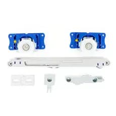 Sistema Porta Correr JP85 60kg Madeira Alumínio Com Amortecedor Folga Zero Similar RO47 Joelini