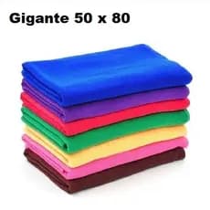 Kit 5 Pano de Chão Microfibra Macio 50x80cm Toalha de Limpeza Gigante