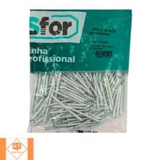 Prego Aço com Cabeça Sfor 10x10 Pacote com 100 Unidades Fixação Resistente Uso Geral