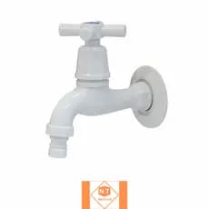 Torneira para Tanque e Jardim Fame 4643 ABS Branco 1/4 Volta Prática e Resistente