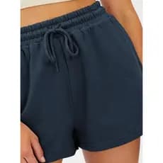 Shorts Feminino De Moletinho Com Bolso Básico Verão Adulto Dona Onda
