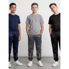 Kit 3 Calças Chimpa Jogger Dry Fit Modelo Infantil de 4 a 16 chimpa