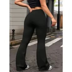 Calças Legging FLARE, Bailarina, Boca de Sino, Suplex Cintura Alta, Academia, Social ou Casual