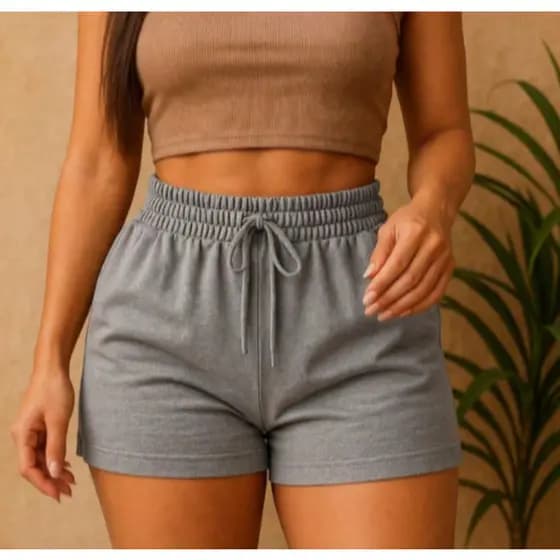 Short Bermuda Feminino de Moletom P ao G3 Tecido Leve e Moderno - ENVIO IMEDIATO !!!