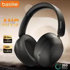 BAISKE Headphone  Lite Sem Fio Bluetooth 5.3 Cancelamento de Ruído ANC até 60 Horas de Reprodução Drive de 40mm